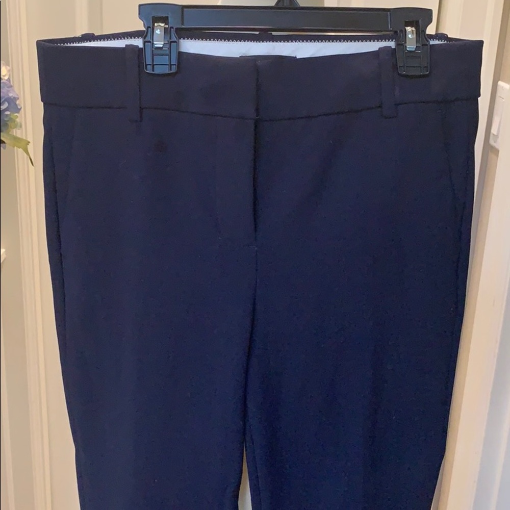 J Crew Navy Career Crop Pants